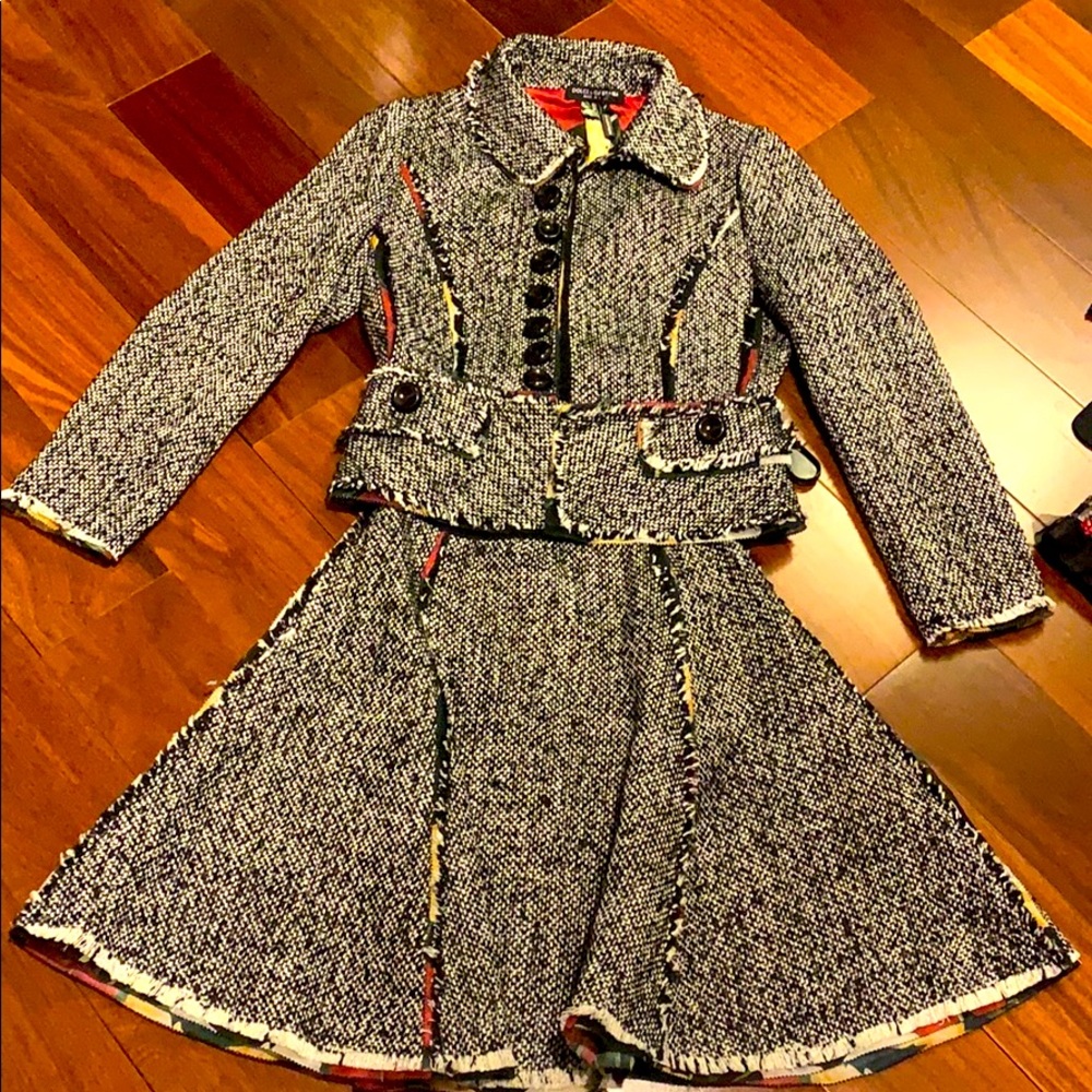Dolce and gabbana skirt suit
